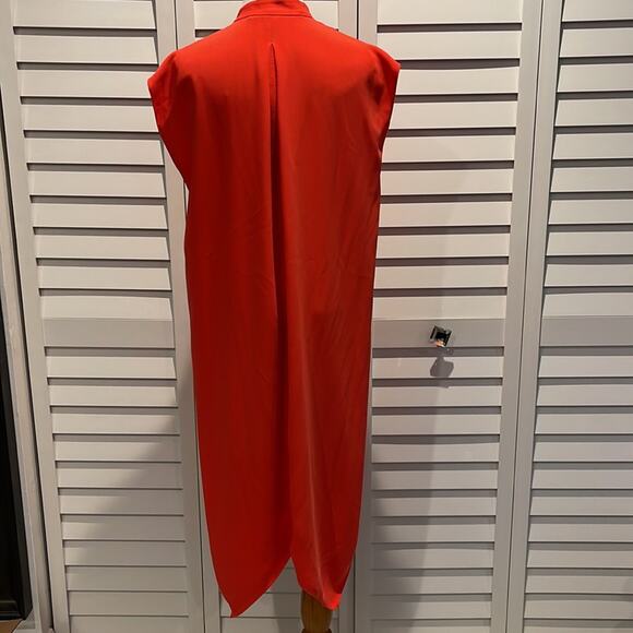 RACHEL Rachel Roy Dress in a Brilliant Orange with Pockets - Picture 6 of 13